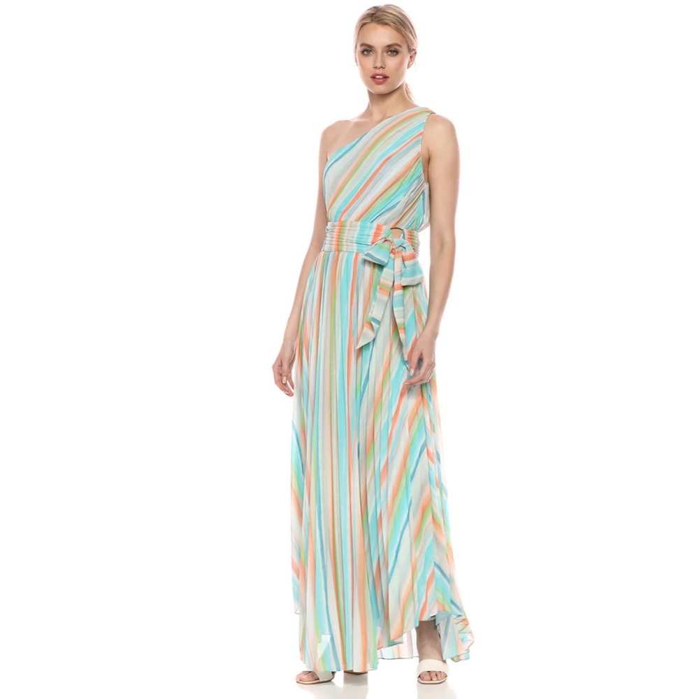 Ramy Brook Multicolor Striped Maxi Dress